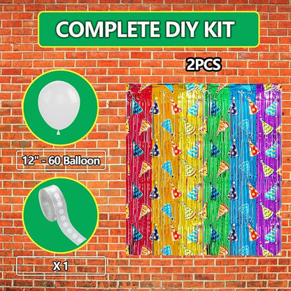 Rainbow Balloon Arch Garland Kit Birthday Party Decorations | Rainbow Foil - Image 4