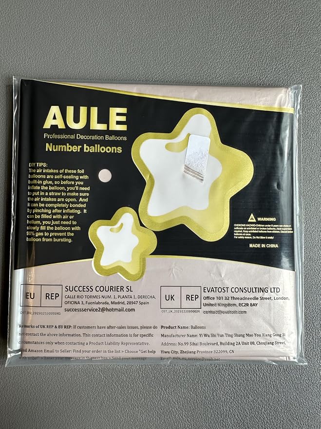 AULE 40 Inch Big Pink 9 Balloon Number - Image 2