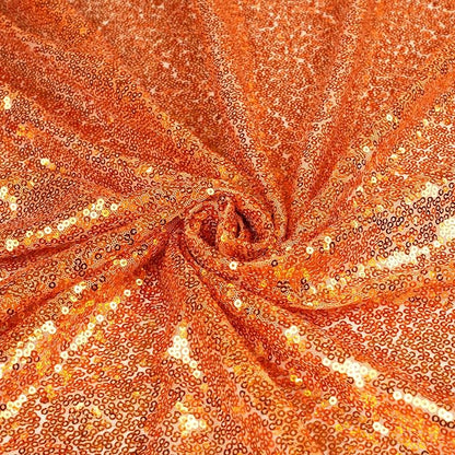 Poise3EHome Orange Sequin Backdrop Curtains, 4 Panels 2FTx8FT Glitter Background - Image 5