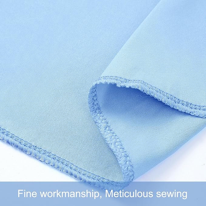 4 Panels Baby Blue Backdrop Curtains - Image 8