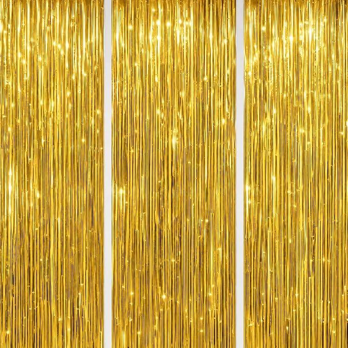 DECOCKRAT 3 Pack Foil Fringe Backdrop by DECOCKRAT