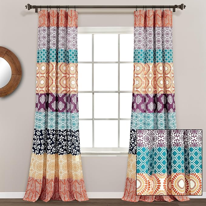 Lush Decor Bohemian Stripe Window Curtain Panels - Image 5