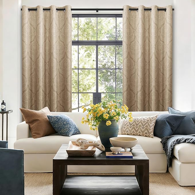 DWCN 100% Blackout Curtains for Bedroom 90 Inch Long - Image 4