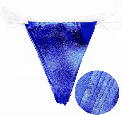 Royal Blue Triangle Pennant Banner Flag - Image 3