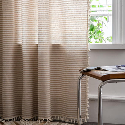 Sutuo Home Boho Curtain 84 Inches Length, Rod Pocket Window Treatment Vintage - Image 3