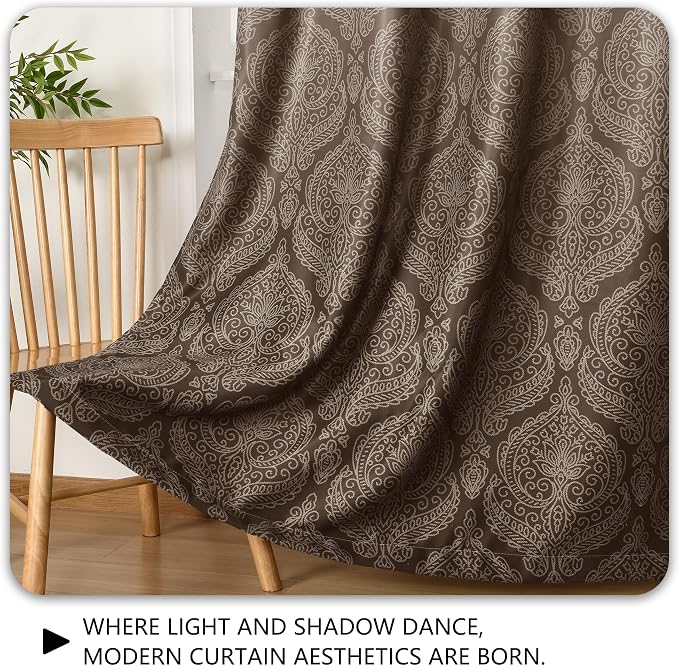 DWCN 100% Blackout Curtains for Bedroom 96 Inch Long - Image 6