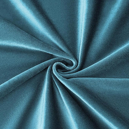 Velvet Peacock Blue Blackout Curtains 108 inch Length - Image 8