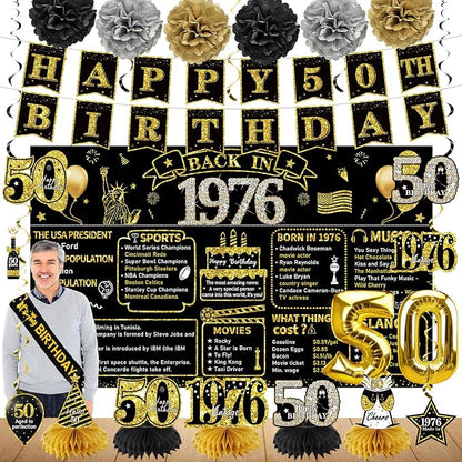 Zirtorei 50th Birthday Decorations by Zirtorei