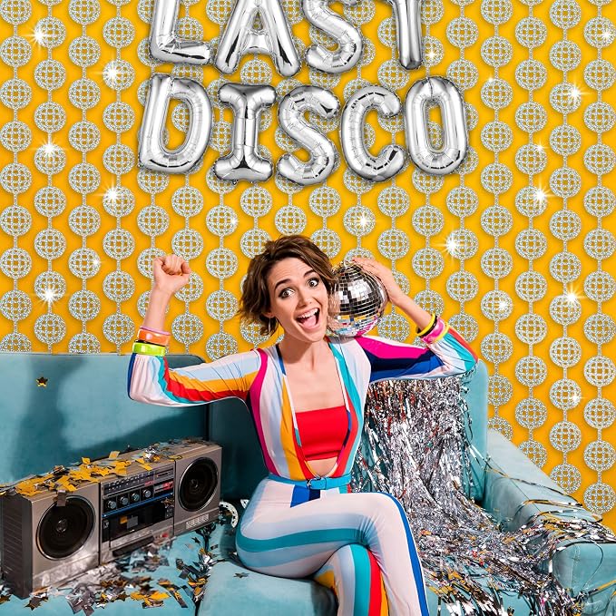 Disco Dancing Ball Shaped Party Backdrop - Image 6