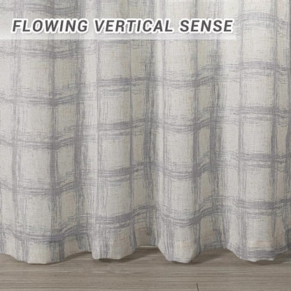 MYSKY HOME Semi Sheer Curtains 84 Inch Length 2 Panels Set - Image 6