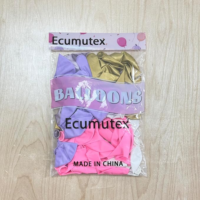 60pcs Pink and Purple 12inch - Image 4