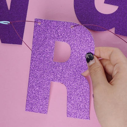 DIY Banner Kit with Letters Glitter Banner Letters Customizable Birthday - Image 4