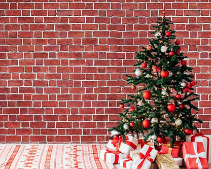 VitalCozy 10 x 8 ft Red Brick Wall Backdrop Fabric Brick Photo Background | - Image 5