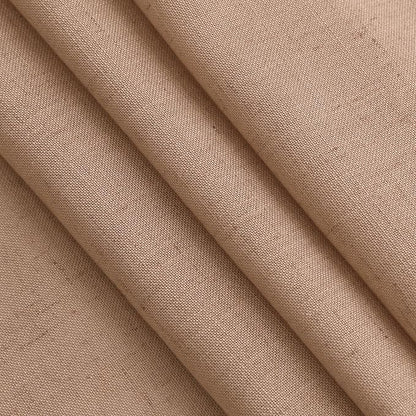 Peach Linen Curtains 102 Inches Long Rod Pocket Back Tab Drapes 2 Panels Set - Image 4