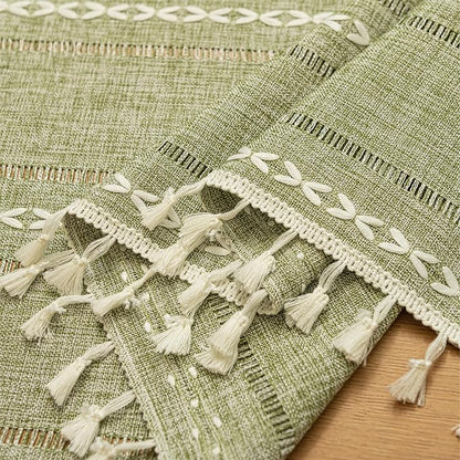 Sutuo Home Green Boho Door Curtains - Image 9