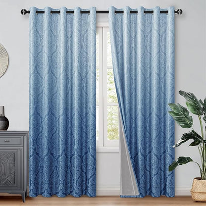 DWCN 100% Blackout Curtains for Bedroom by DWCN