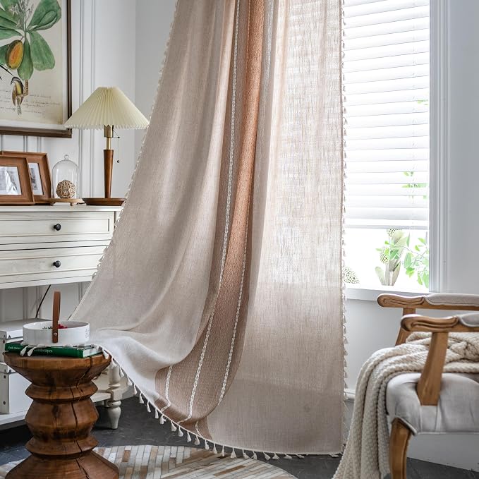 Sutuo Home Boho Curtains 63 inch by SutuoHome