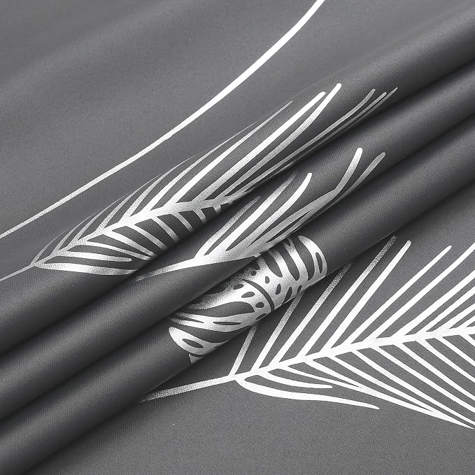 Silver Palm Tree Blackout Curtains 2 Panels - Image 8