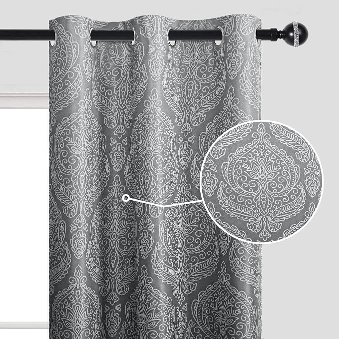 DWCN Black Blackout Curtains for Bedroom 63 Inch Long - Image 6