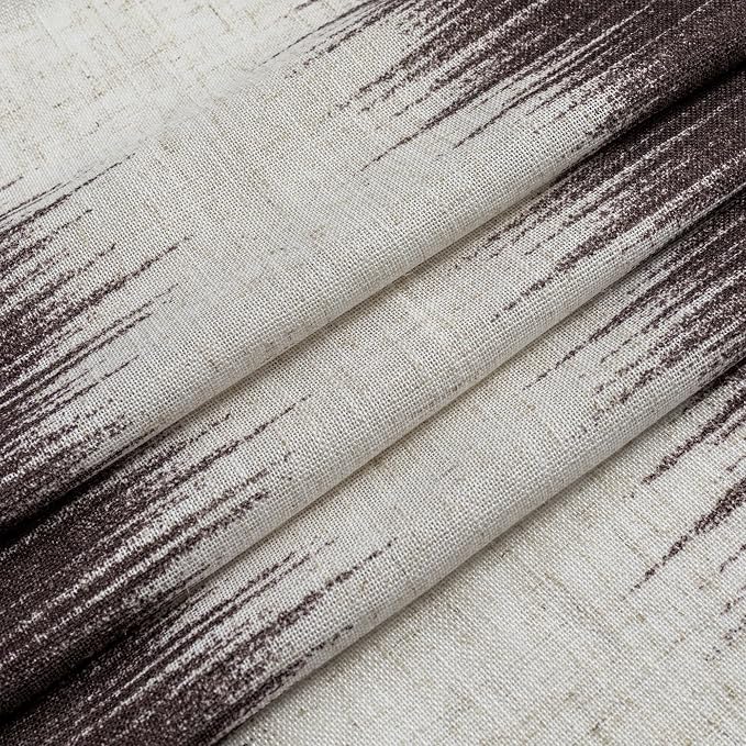 MYSKY HOME Bedroom Curtains Linen Textured Semi Sheer Curtains 63 Inch Length - Image 4