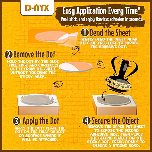 Double Sided Tape Sticky Dot Stickers 280, 550 or 700 Pack Removable Putty No - Image 5