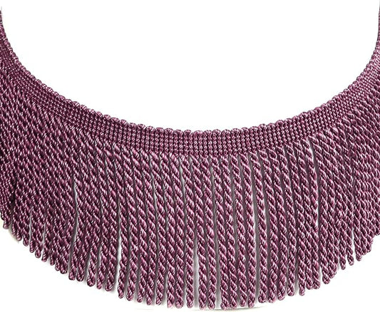 5 Yard Curtain Bullion Fringe Trim-Rayon Tassel Embellishments | 4 Inch Wide by fenghuangwu