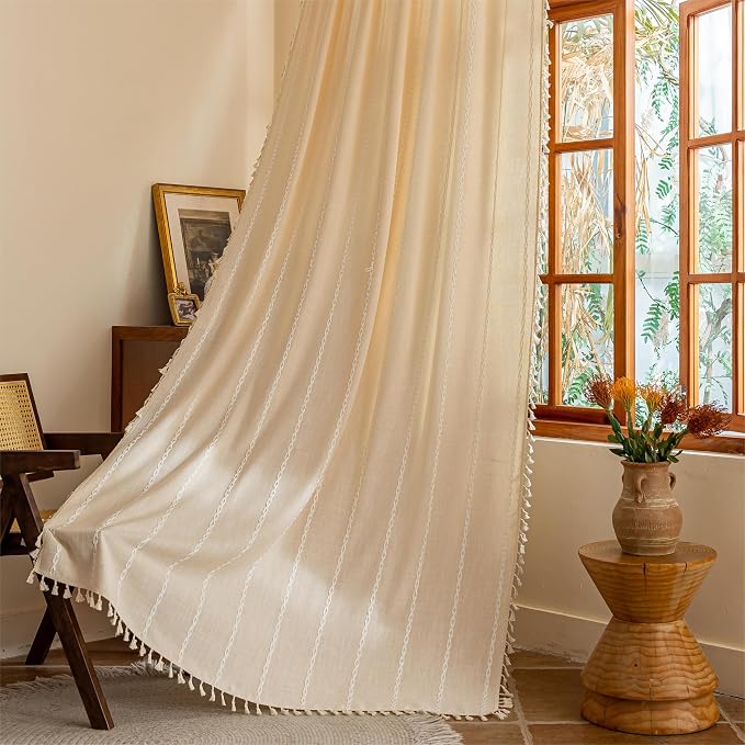 Sutuo Home Champagne Boho Curtains - Image 4
