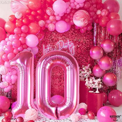 KatchOn Pink number 10 balloon 40 Inch - Image 5