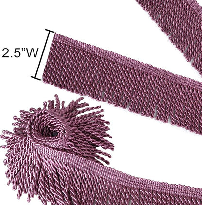 BEL AVENIR Bullion Fringe Trim Curtain Fringes 10 Yard x 2.5 Inches Sewing | - Image 3