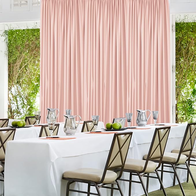 AK TRADING CO. 10 feet x 10 feet Polyester Backdrop Drapes Curtains Panels - Image 2