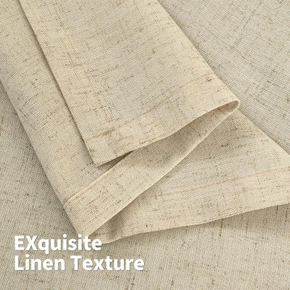 YoungsTex Burlap Linen Curtains 45 Inch Length - Image 6