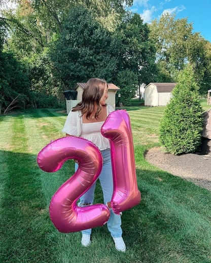 Pink Number 4 Balloon 40 Inch - Image 7