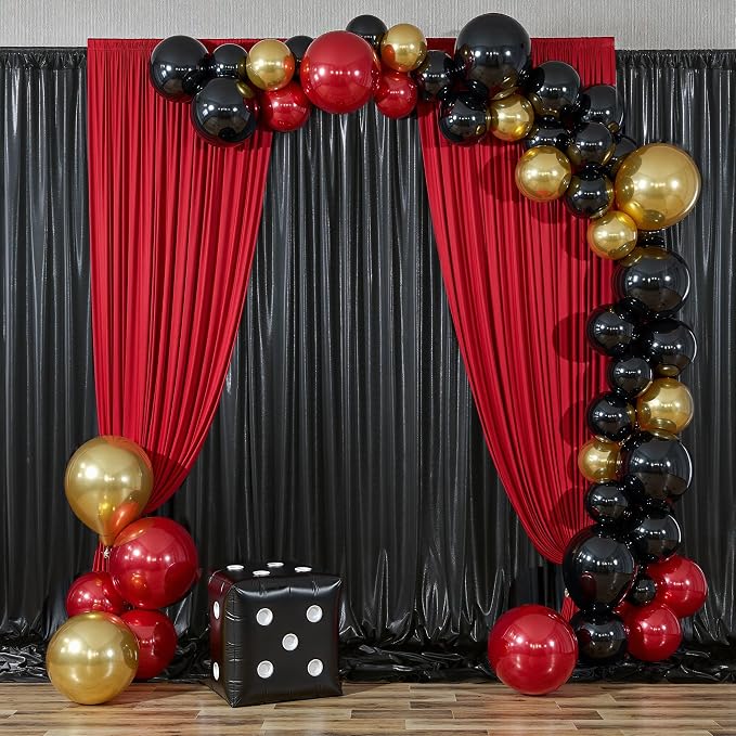 40ftx10ft Shimmer Black Sequin Backdrop Curtain - Image 6