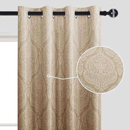 DWCN 100% Blackout Curtains for Bedroom 102 Inch Long - Image 2