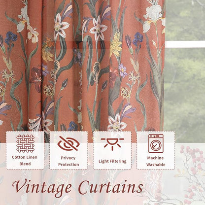 Schweek Boho Curtains 84 Inches Length 2 Panels - Image 4