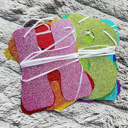 Pre-Strung Rainbow Happy Birthday Banner - Image 7