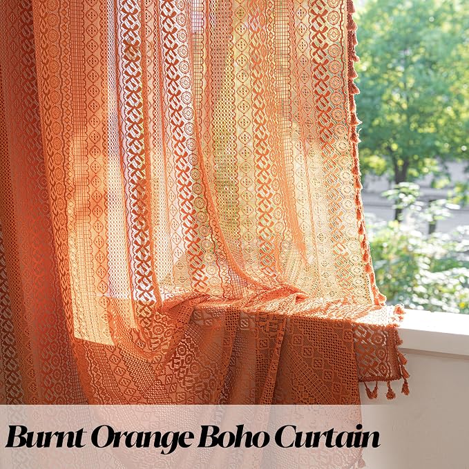 Sutuo Home Boho Curtains 72 inches Long - Image 3