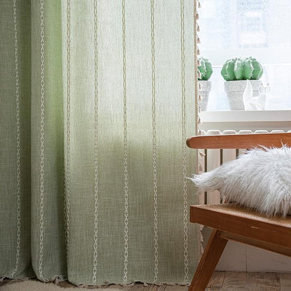 Sutuo Home Sage Green Boho Curtains 72 inch Long - Image 2