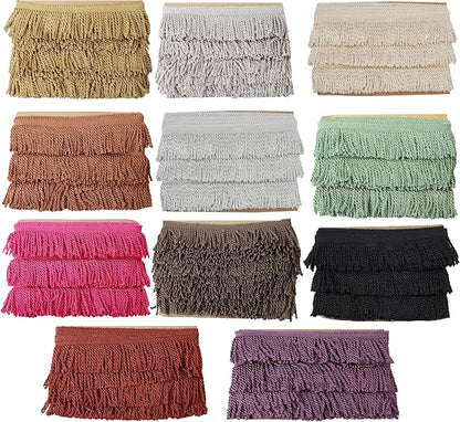 BEL AVENIR Bullion Fringe Trim Curtain Fringes 5 Yard x 2.5 Inches Sewing | - Image 5