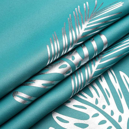 Teal Blackout Curtains for Living Room, Grommet Curtains - Image 8