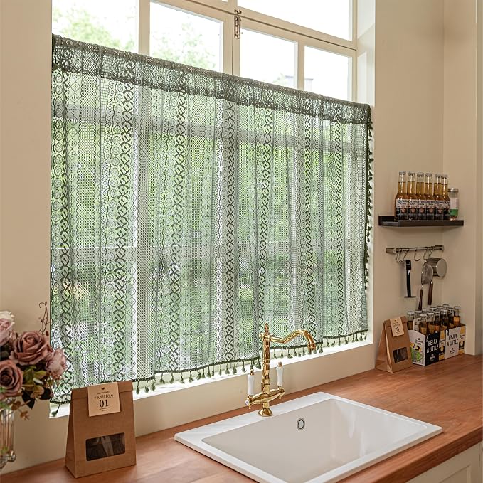 Sutuo Home Boho Valance Curtains - Image 5