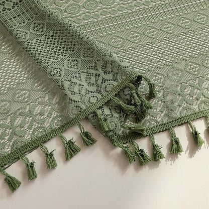 Sutuo Home Olive Green Boho Sheer Curtains 72 Inches Long - Image 8